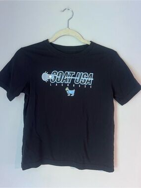 Kids GOAT USA Lacrosse Graphic Tee - Black